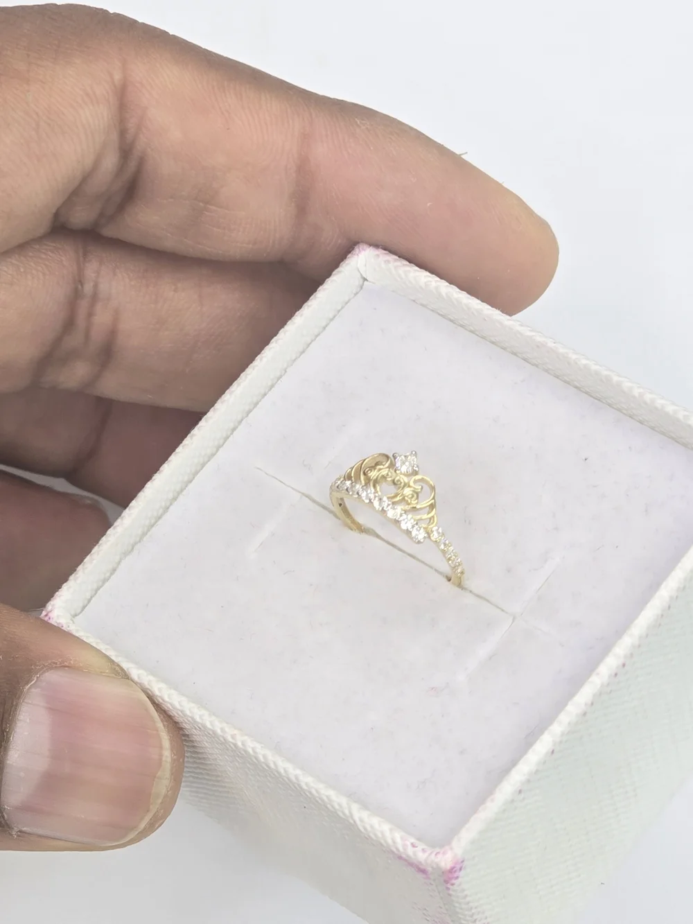 10k Real Gold Crown Ring For Baby